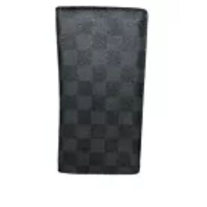 Louis Vuitton Damier Graphite Canvas Leather Brazza Wallet - Unisex
